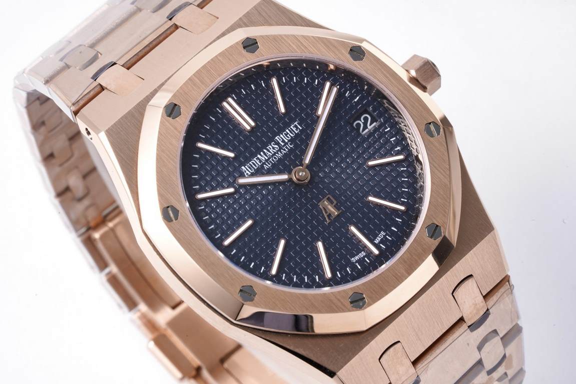 BF gives back to new and old customers by creating the most cost-effective AP Steel King - Audemars Piguet Royal Oak 15202 Collection39 mm diameter stainless steel case with dial engraved with Petite Tapisserie decorativ