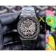 Audemars Piguet AP Royal Oak Coated glass Size 45mm12mm Stainless steel bracelet AP original buckle Automatic mechanical movement Superluminova Octagonal brushed steel case with skeletonized face Cold and hegemonic A dif