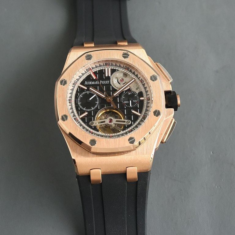 UnityAudemars Piguet AP left and right eye series   with imported fully automatic mechanical splint movement   fine octagonal brushed steel case   mineral reinforced glass mirror, imported rubber strap original pin buckl