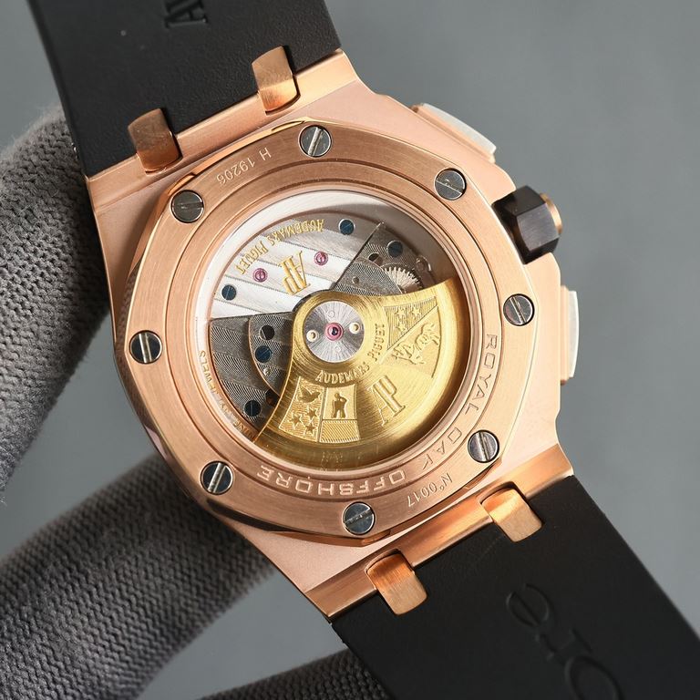 UnityAudemars Piguet AP left and right eye series   with imported fully automatic mechanical splint movement   fine octagonal brushed steel case   mineral reinforced glass mirror, imported rubber strap original pin buckl