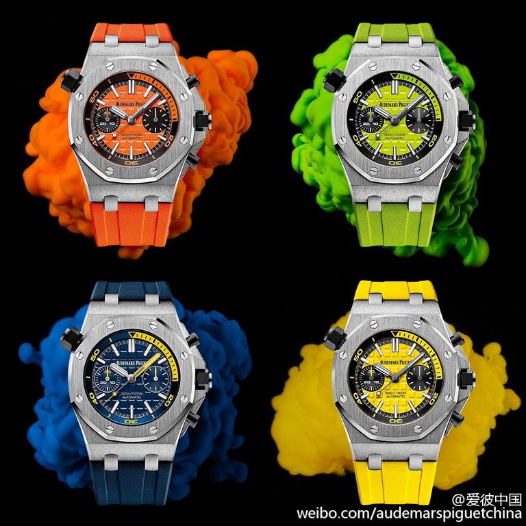 UniformV2 version, live head grain, internal shadow can be bi-directional mobilization, non-market ordinary version,     Audemars Piguet Royal Oak Series FruitModel 26703 Running second chronograph automatic mechanical m