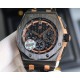 The same HBF latest Audemars Piguet, ceramic bezel   version     Audemars Piguet   Audemars Piguet Royal Oak Offshore Limited Edition Multifunctional Chronograph Mechanical Wristwatch Size 44MM17MM 【Bezel】 The bezel is t