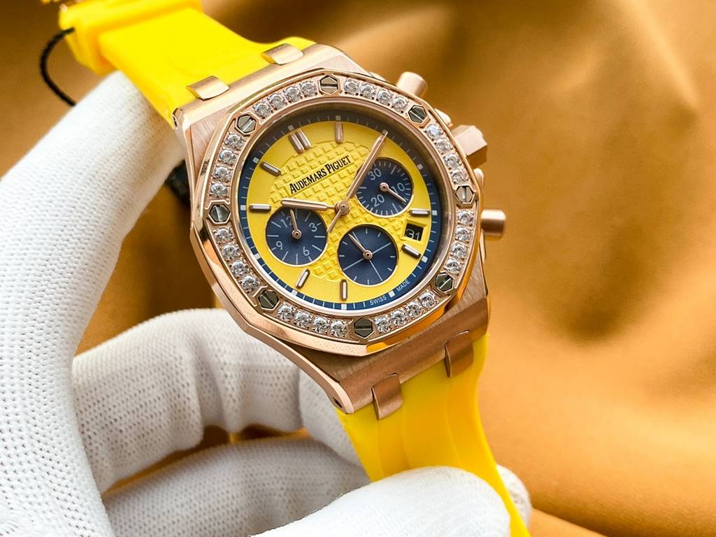 Brand Audemars Piguet - APCollection Royal Oak OffshoreType Ladies' ChronographMaterial 316L steelMovement Imported Japanese chronograph quartz movementCrystal Lamborghini glassStrap High-grade imported material tapeClas