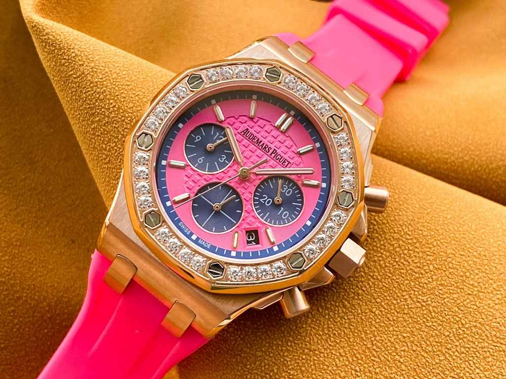 Brand Audemars Piguet - APCollection Royal Oak OffshoreType Ladies' ChronographMaterial 316L steelMovement Imported Japanese chronograph quartz movementCrystal Lamborghini glassStrap High-grade imported material tapeClas