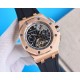 Audemars Piguet AP Royal Oak Coated glass Size 45mm14mm Water-resistant Tape with AP original pin buckle Automatic mechanical movement Superluminova Octagonal brushed steel case with mesh face Cold and hegemonic A differ