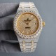 Large diamond encrusted bezel uniformAP Audemars Piguet A real man has to take Audemars Piguet Own AP, brand new bezel with large diamond-set bezel, using imported Citizen to change the 324 machine Automatic Mechanical M