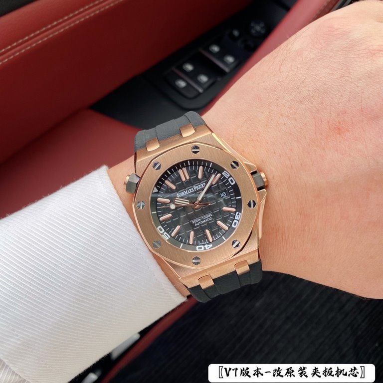 Audemars Piguet Royal Oak Offshore 15703 series, finally the octagonal bezel unique to A.P expresses the angular lines, equipped with the original consistent Cal.3120 movement, stable performance, dial size 42mm, 300 met