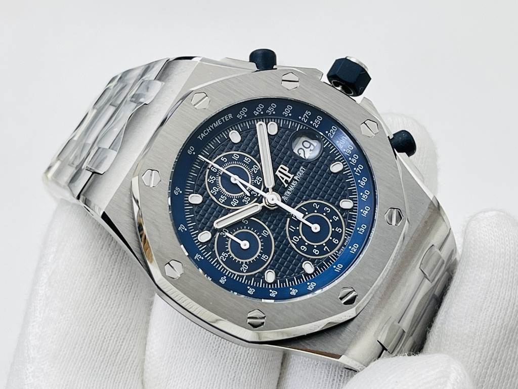 JF Factory2021 recommends the new A.P. Royal Oak Offshore 25th Anniversary Special Edition 26237. Audemars Piguet Royal Oak Offshore 25th Anniversary Special Edition 26237. Equipped with the same 12-bit 7750 chronograph 