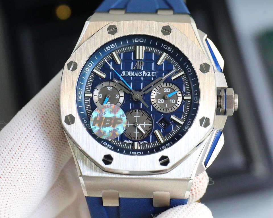 The same HBF latest Audemars Piguet, ceramic bezel   version     Audemars Piguet   Audemars Piguet Royal Oak Offshore Limited Edition Multifunctional Chronograph Mechanical Wristwatch Size 44MM17MM 【Bezel】 The bezel is t