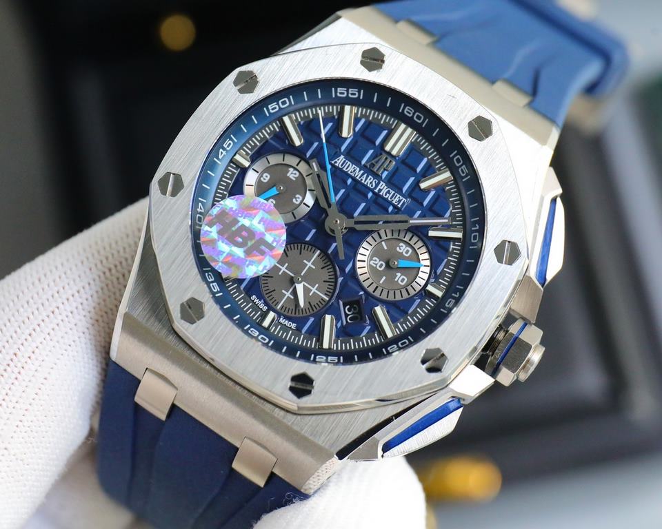 The same HBF latest Audemars Piguet, ceramic bezel   version     Audemars Piguet   Audemars Piguet Royal Oak Offshore Limited Edition Multifunctional Chronograph Mechanical Wristwatch Size 44MM17MM 【Bezel】 The bezel is t