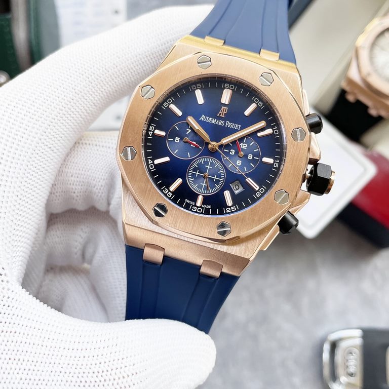 Audemars Piguet Royal Oak Offshore Glareproofed mineral glass Size 42mm14mm, waterproof tape with AP original pin buckle Equipped with a replica of the original 3126 rotor Fully automatic mechanical movement Octagonal sa