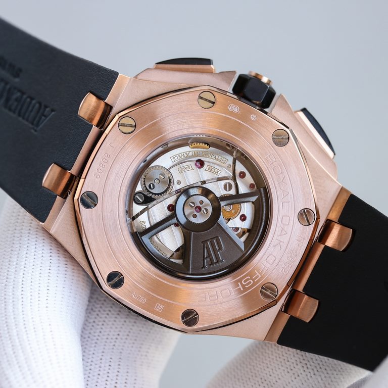 Royal Oak - Audemars Piguet AP 26400 Series44 mm diameter Replica of the original CaL.3126 movement Superb replica of the finest version on the market Soft silicone strap Original pin buckle