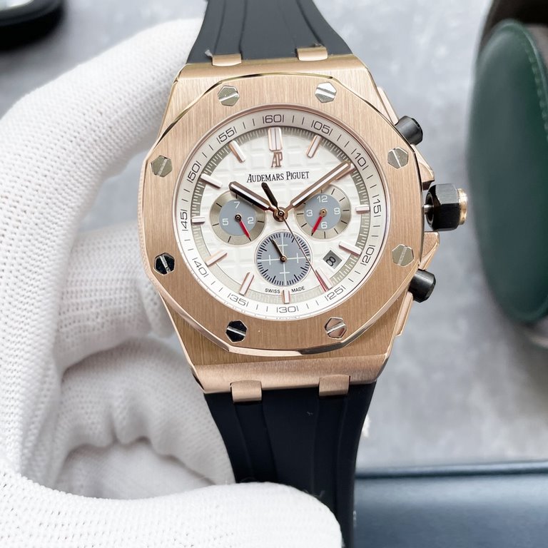 Audemars Piguet - Royal Oak Offshore Anti-glare treated mineral glass Size 42mm14mm, waterproof tape with AP original pin buckle Equipped with replica original 3126 rotor Fully automatic mechanical movement Octagonal san