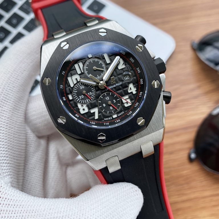 Physical photographyOne pair of original strap for free.     Audemars Piguet Audemars Piguet Royal Oak Offshore Limited Edition Multifunction Mechanical Wristwatch Size 42MM13MM Matching Replica   Original 3 1 2  6  Auto