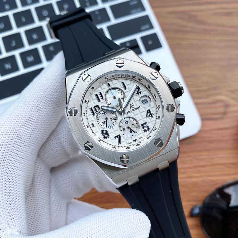 Photographed in the flesh!Audemars Piguet  Royal Oak Offshore Series  Anti-glare treatment mineral glass Size 42mm  14mm Waterproof tape with AP original pin buckle Equipped with replica of the original 3126 rotor Fully 