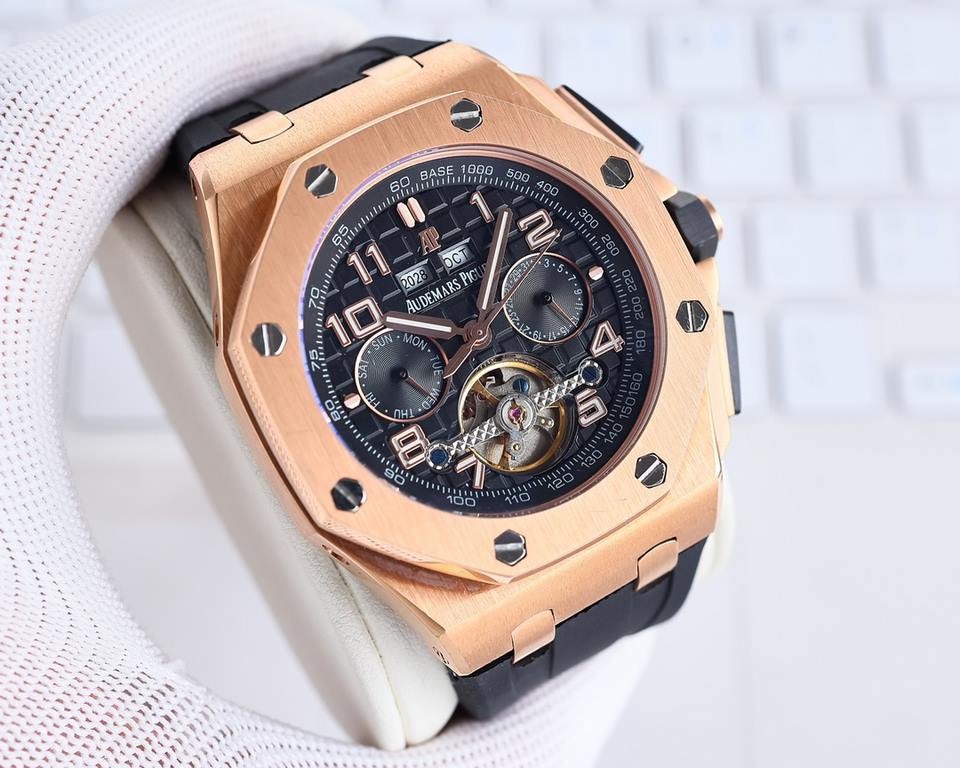 Gold and white same. Ceramic bezel, new first - a wave of hard goods!(The original version of the open mold The market's highest cost-effective version Audemars Piguet Audemars Piguet consistent with the original, the ma