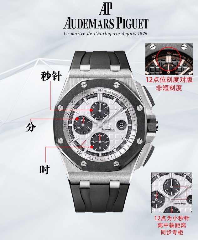 BLS production A small second, the actual picture, Audemars Piguet Royal Oak Offshore 26470 watch wrist, capped the work of the elimination of a glance fake in the market on the basis of the original subconscious R 