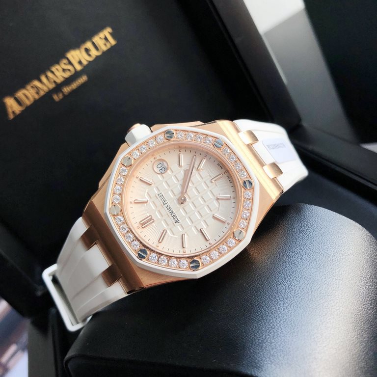 Boxed Support Hong Kong, USA direct mail(Real high-end rare goods)Audemars Piguet AP67540 Royal Oak Offshore Series 37mm quartz women's watches, Swiss imported quartz movement This Audemars Piguet is a women's model, not