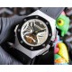 Audemars Piguet AP   coated glass  47mm15mm   waterproof rubber strap with original buckle   fully automatic mechanical movement   octagonal brushed steel case with lattice facet   cool and domineering, no The same tough