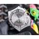 Audemars Piguet AP   coated glass  47mm15mm   waterproof rubber strap with original buckle   fully automatic mechanical movement   octagonal brushed steel case with lattice facet   cool and domineering, no The same tough