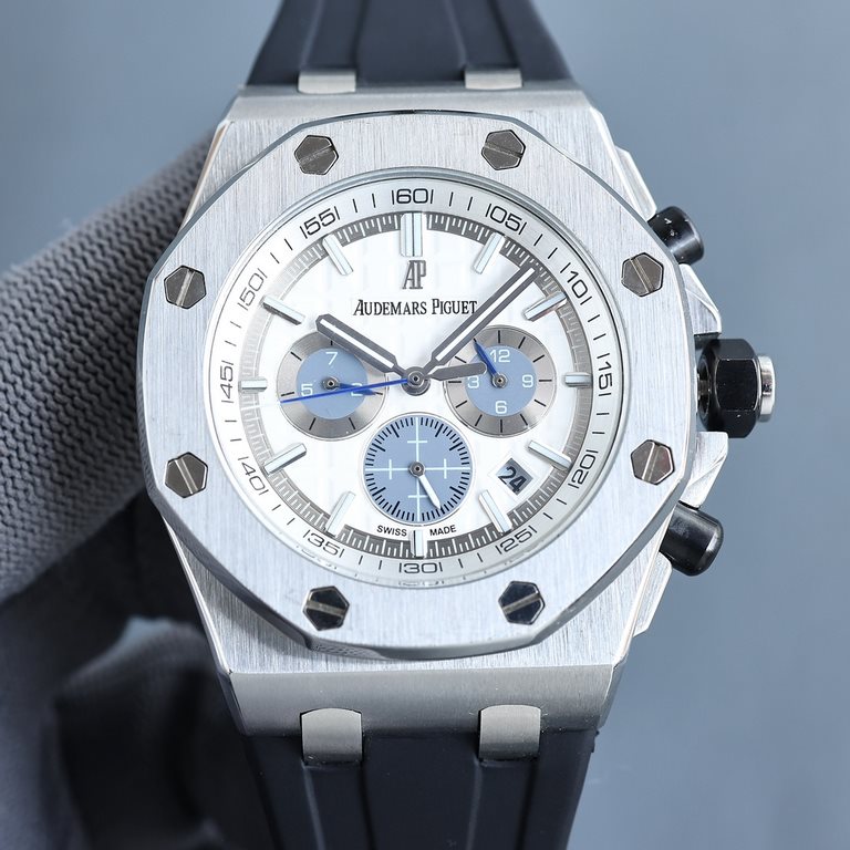 Audemars Piguet - Royal Oak Offshore   Anti-glare treated mineral glass Size 42mm14mm, waterproof tape with AP original pin buckle Equipped with replica original 3126 rotor Fully automatic mechanical movement octagonal s