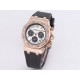 AP Women's! Royal Oak! Six-hand chronograph quartz movement! Sapphire scratch-resistant glass! Exquisite full diamond case cover! Imported rubber strap! New model on the market! The best of Audemars Piguet's women's clas