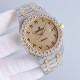 Large diamond-set bezel AP Audemars Piguet A real man has to take Audemars Piguet Own AP, brand new bezel with a large ring with diamonds, using imported Citizen to change the 324 machine Automatic Mechanical Men's Watch