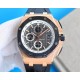 V2 version ceramic bezel   version     Audemars Piguet Royal Oak Offshore Limited Edition Multifunctional Chronograph Mechanical Watch V2 version upgraded calendar fonts, upgraded ceramic bezel, size 44MM17MM [bezel] bez