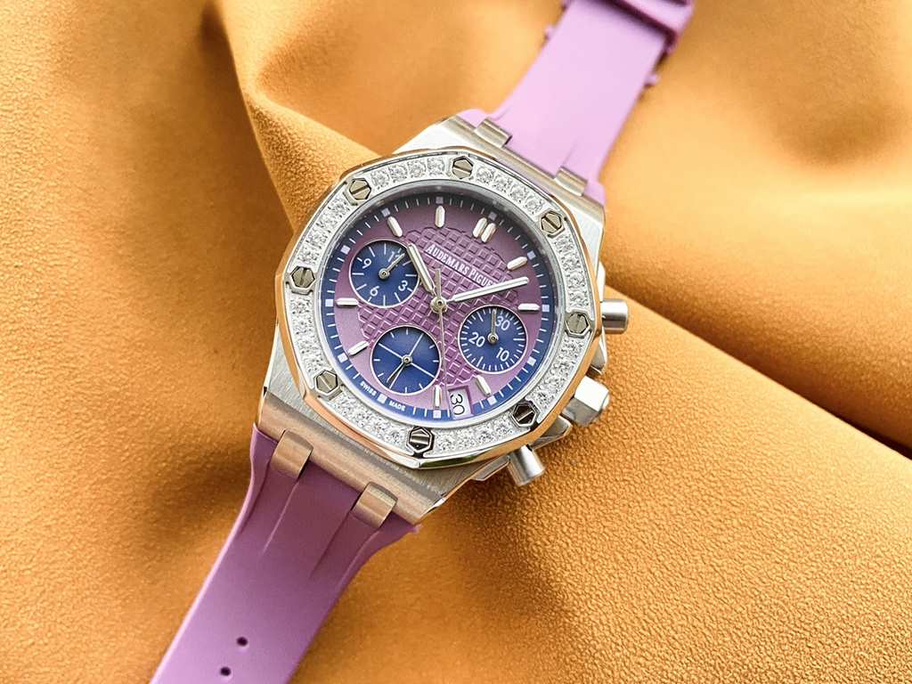 Brand Audemars Piguet - APCollection Royal Oak OffshoreType Ladies' ChronographMaterial 316L steelMovement Imported Japanese chronograph quartz movementCrystal Lamborghini glassStrap High-grade imported material tapeClas