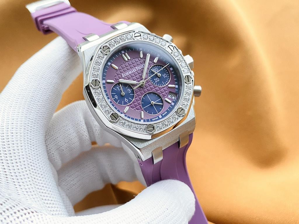 Brand Audemars Piguet - APCollection Royal Oak OffshoreType Ladies' ChronographMaterial 316L steelMovement Imported Japanese chronograph quartz movementCrystal Lamborghini glassStrap High-grade imported material tapeClas