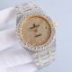 Large diamond-set bezel AP Audemars Piguet A real man has to take Audemars Piguet Own AP, brand new bezel with a large ring with diamonds, using imported Citizen to change the 324 machine Automatic Mechanical Men's Watch