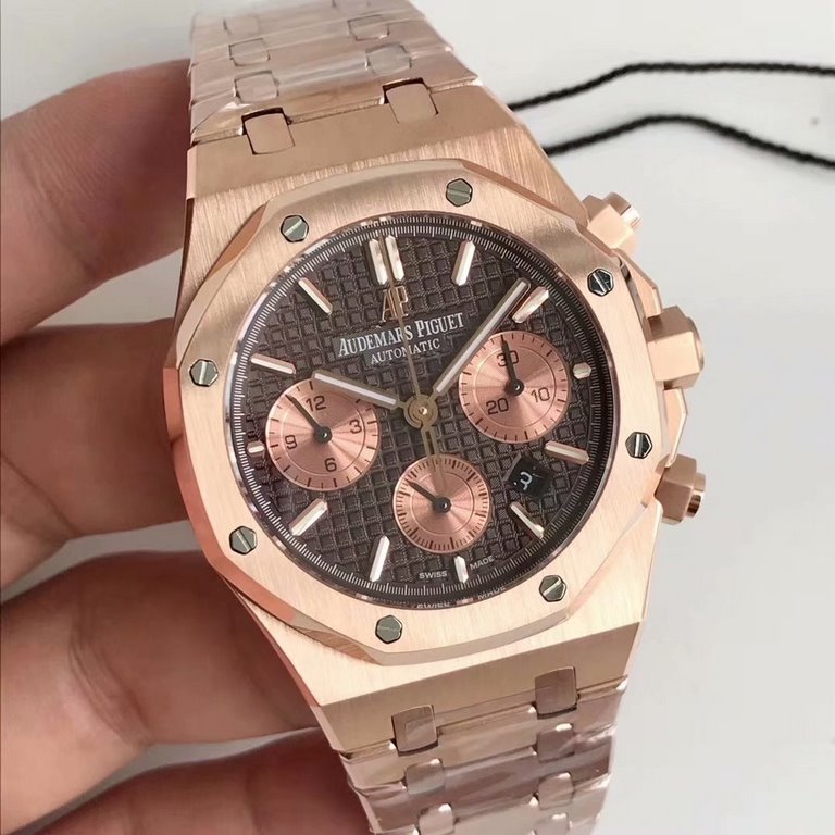 BF new AP  Audemars Piguet Royal Oak 26331OR chronograph, using the same as the genuine (6-letter position small seconds) 7750 chronograph movement, 316 stainless steel case through the brushed and partially polished and