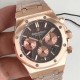 BF new AP  Audemars Piguet Royal Oak 26331OR chronograph, using the same as the genuine (6-letter position small seconds) 7750 chronograph movement, 316 stainless steel case through the brushed and partially polished and