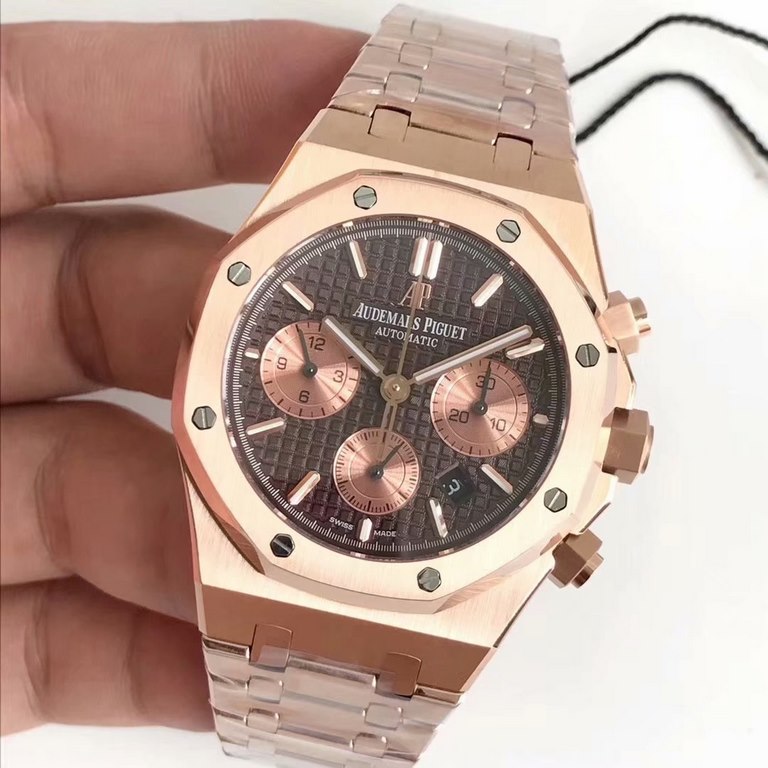 BF new AP  Audemars Piguet Royal Oak 26331OR chronograph, using the same as the genuine (6-letter position small seconds) 7750 chronograph movement, 316 stainless steel case through the brushed and partially polished and