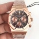 BF new AP  Audemars Piguet Royal Oak 26331OR chronograph, using the same as the genuine (6-letter position small seconds) 7750 chronograph movement, 316 stainless steel case through the brushed and partially polished and