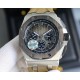 The same HBF latest Audemars Piguet, ceramic bezel   version     Audemars Piguet   Audemars Piguet Royal Oak Offshore Limited Edition Multifunctional Chronograph Mechanical Wristwatch Size 44MM17MM 【Bezel】 The bezel is t