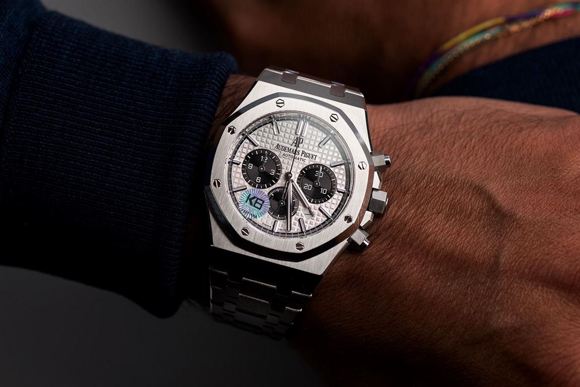 BF New APAudemars Piguet Royal Oak 26331OR chronograph, using the same authentic (6-letter position small seconds) 7750 chronograph movement, 316 steel case through brushed and partially polished and polished treatment, 