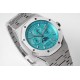 BF New Greenstone Turquoise   AP Audemars Piguet Royal Oak Multifunction 26574, 26606 , with replica original Cal.5134 movement, 316L stainless steel case, 41mm. Calendar, day of the week, month, moon phase and all other