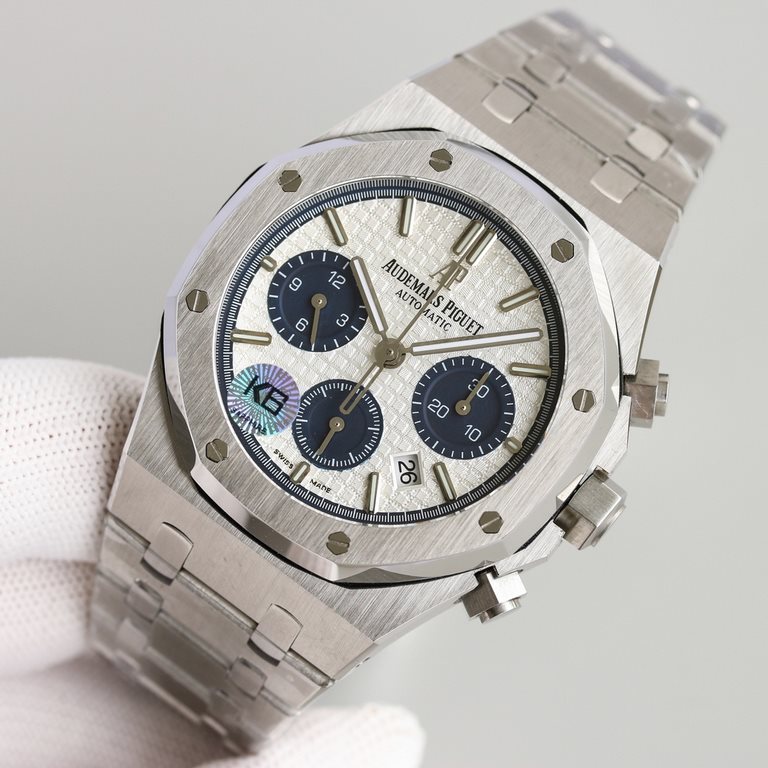 BF New APAudemars Piguet Royal Oak 26331OR chronograph, using the same authentic (6-letter position small seconds) 7750 chronograph movement, 316 steel case through brushed and partially polished and polished treatment, 