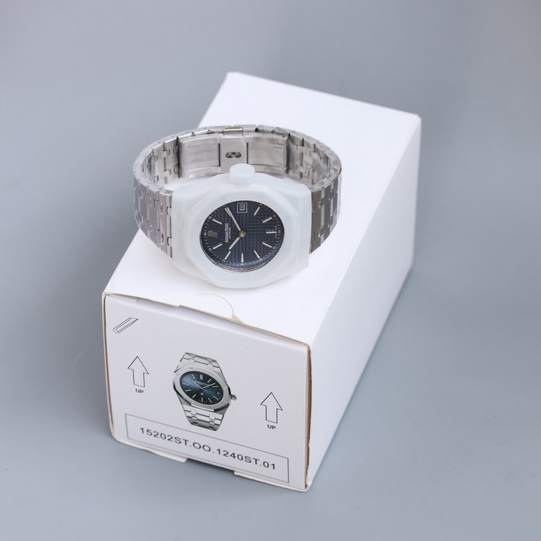 Taiwan factory production Audemars Piguet Royal Oak Series 15202 ultra-thin series of watches jumbo is ap's most famous ultra-thin watch classic royal oak style using 316L steel ultra-thin case 9015 automatic mechanical 