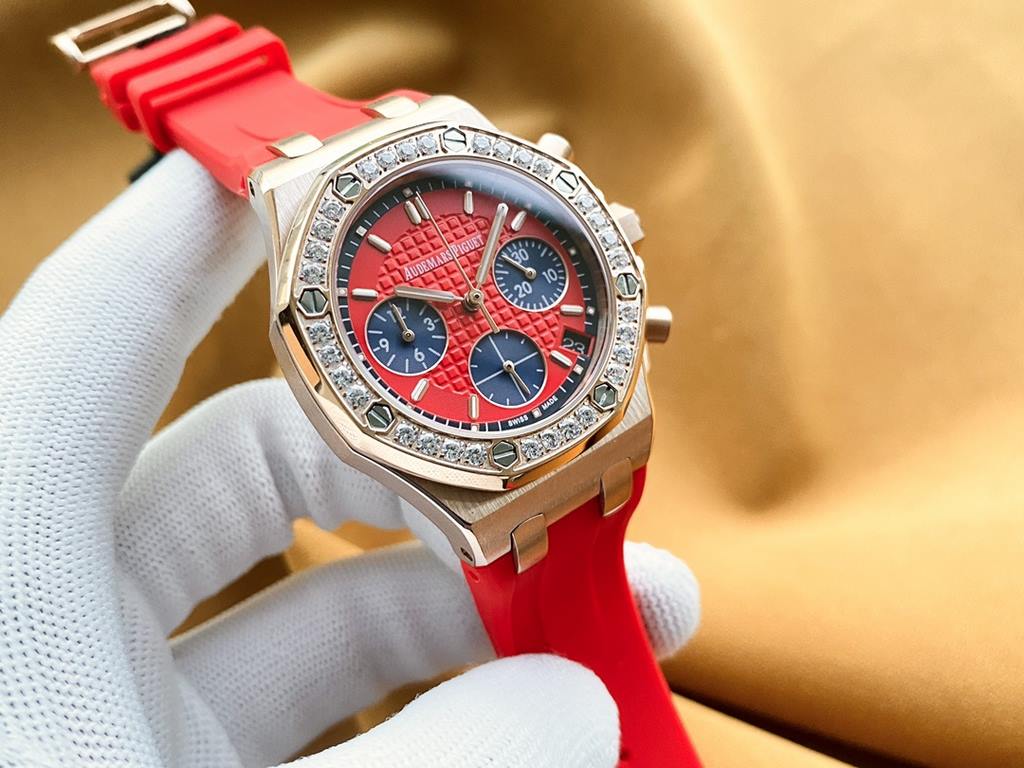 Brand Audemars Piguet - APCollection Royal Oak OffshoreType Ladies' ChronographMaterial 316L steelMovement Imported Japanese chronograph quartz movementCrystal Lamborghini glassStrap High-grade imported material tapeClas