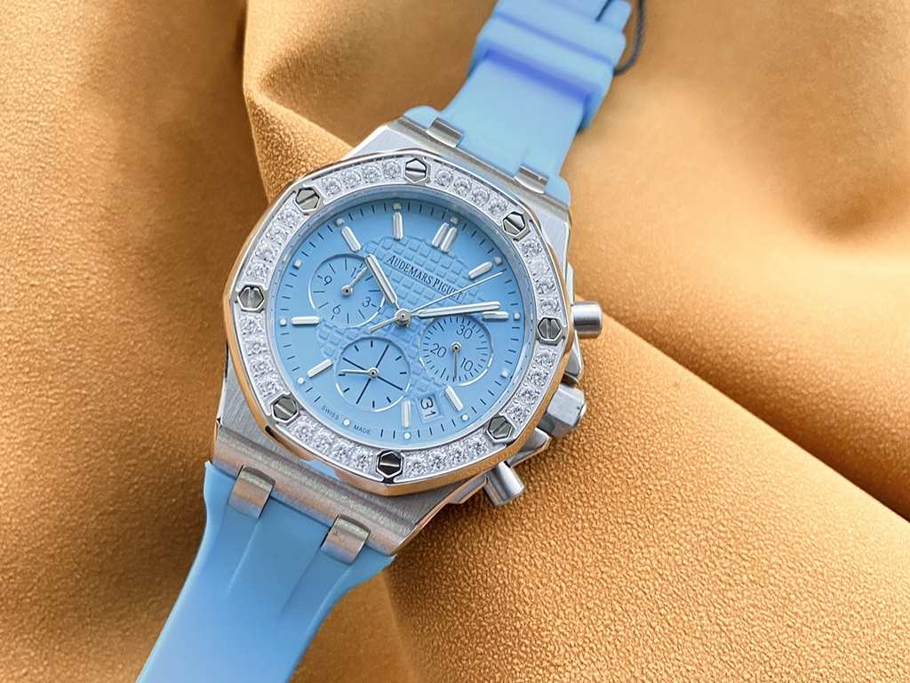 Brand Audemars Piguet - APCollection Royal Oak OffshoreType Ladies' ChronographMaterial 316L steelMovement Imported Japanese chronograph quartz movementCrystal Lamborghini glassStrap High-grade imported material tapeClas