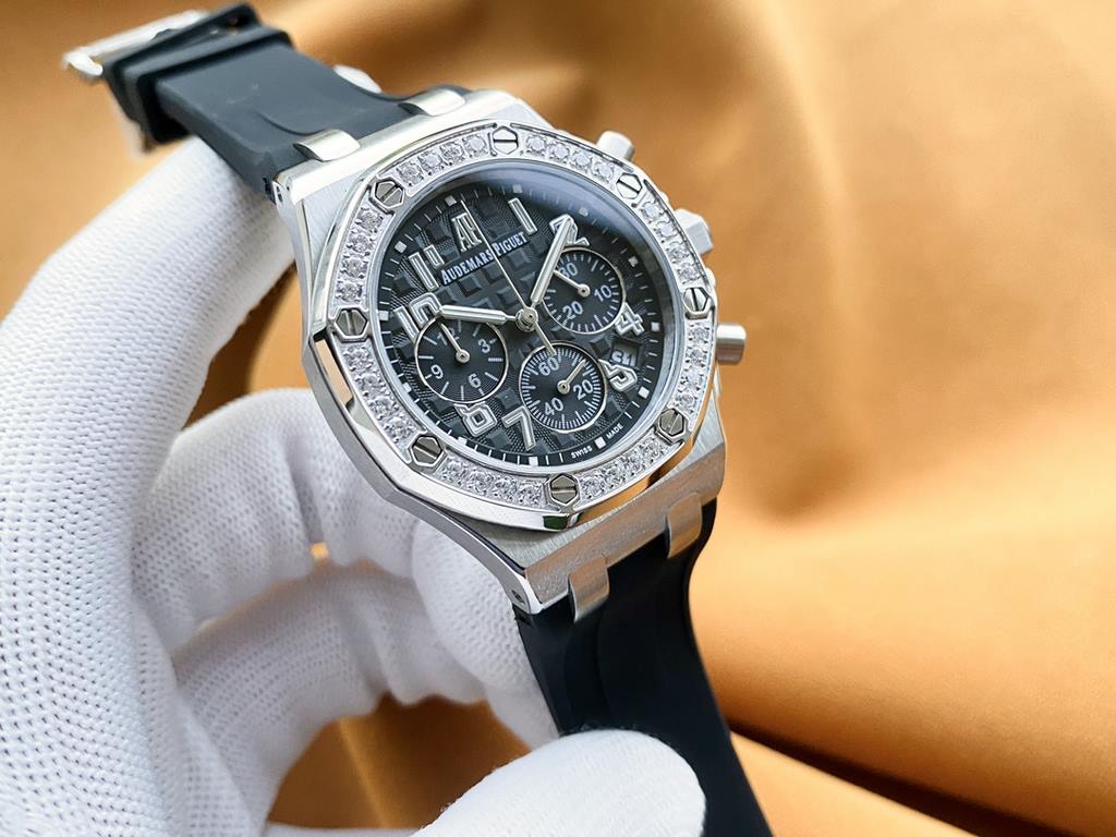 Brand Audemars Piguet - APCollection Royal Oak OffshoreType Ladies' ChronographMaterial 316L steelMovement Imported Japanese chronograph quartz movementCrystal Lamborghini glassStrap High-grade imported material tapeClas