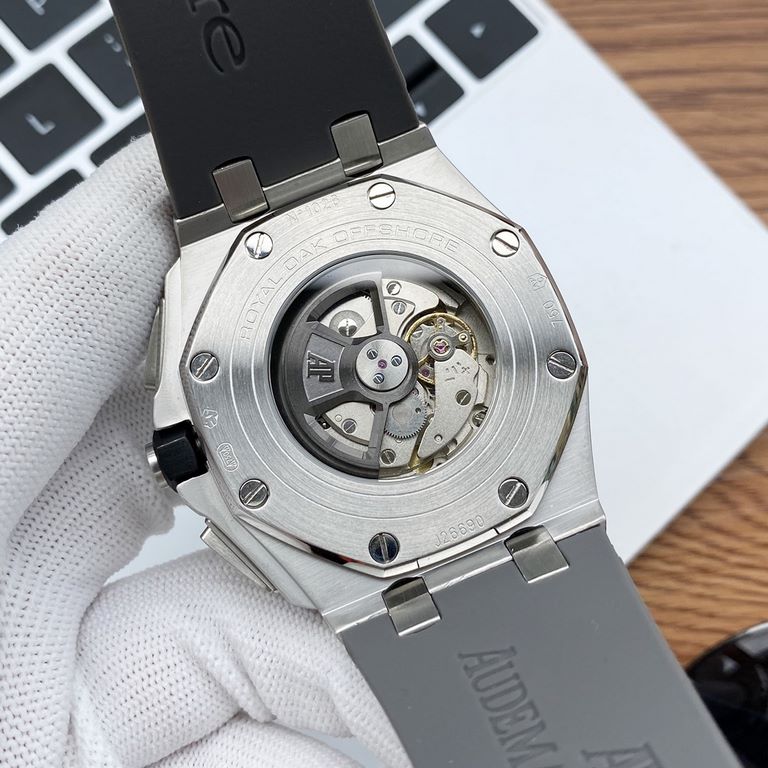 Photographed in the flesh!Audemars Piguet Royal Oak Offshore Limited Edition Glareproofed mineral glass Dimensions 44mm14mm Water-resistant adhesive tape with AP original pin buckle Equipped with an original 3126 automat