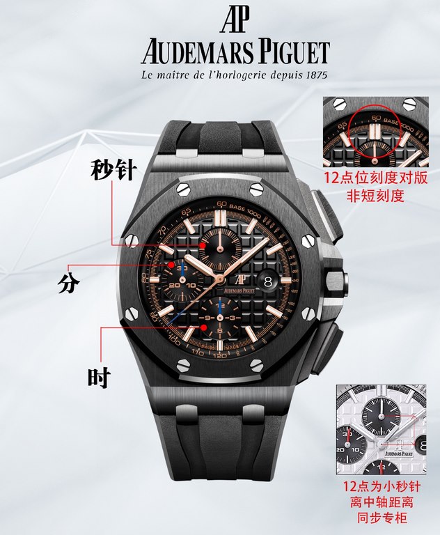 BLS production A small second, the actual picture, Audemars Piguet Royal Oak Offshore 26470 watch wrist, capped the work of the elimination of a glance fake in the market on the basis of the original subconscious R 