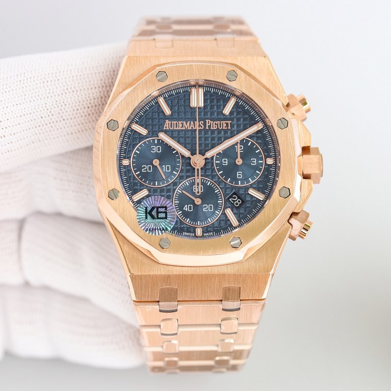 New Products New AP  Audemars Piguet Royal Oak Series new 26240 chronograph, using the same as the genuine (6-letter position small seconds Transparent movement) 7750 chronograph movement, with anti-glare sapphire high-t