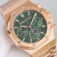 New Products New AP  Audemars Piguet Royal Oak Series new 26240 chronograph, using the same as the genuine (6-letter position small seconds Transparent movement) 7750 chronograph movement, with anti-glare sapphire high-t