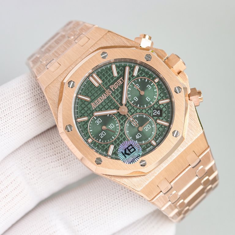 New Products New AP  Audemars Piguet Royal Oak Series new 26240 chronograph, using the same as the genuine (6-letter position small seconds Transparent movement) 7750 chronograph movement, with anti-glare sapphire high-t