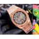 Audemars Piguet AP Royal Oak Coated glass Size 45mm12mm Stainless steel bracelet AP original buckle Automatic mechanical movement Superluminova Octagonal brushed steel case with skeletonized face Cold and hegemonic A dif