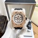 Audemars Piguet - AP  Royal Oak Multifunction Men's Watch Automatic Mechanical Movement 316 stainless steel case Mineral Super Glass Imported Rubber Strap Diameter 43mm Thickness 12mm BST Actual Photos The watch represen